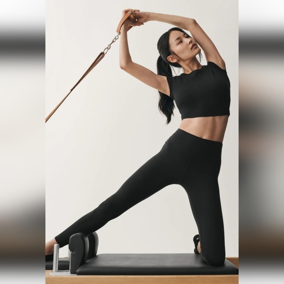 ALO Yoga Pants - Alo 7/8 High-Waist Airbrush Legging